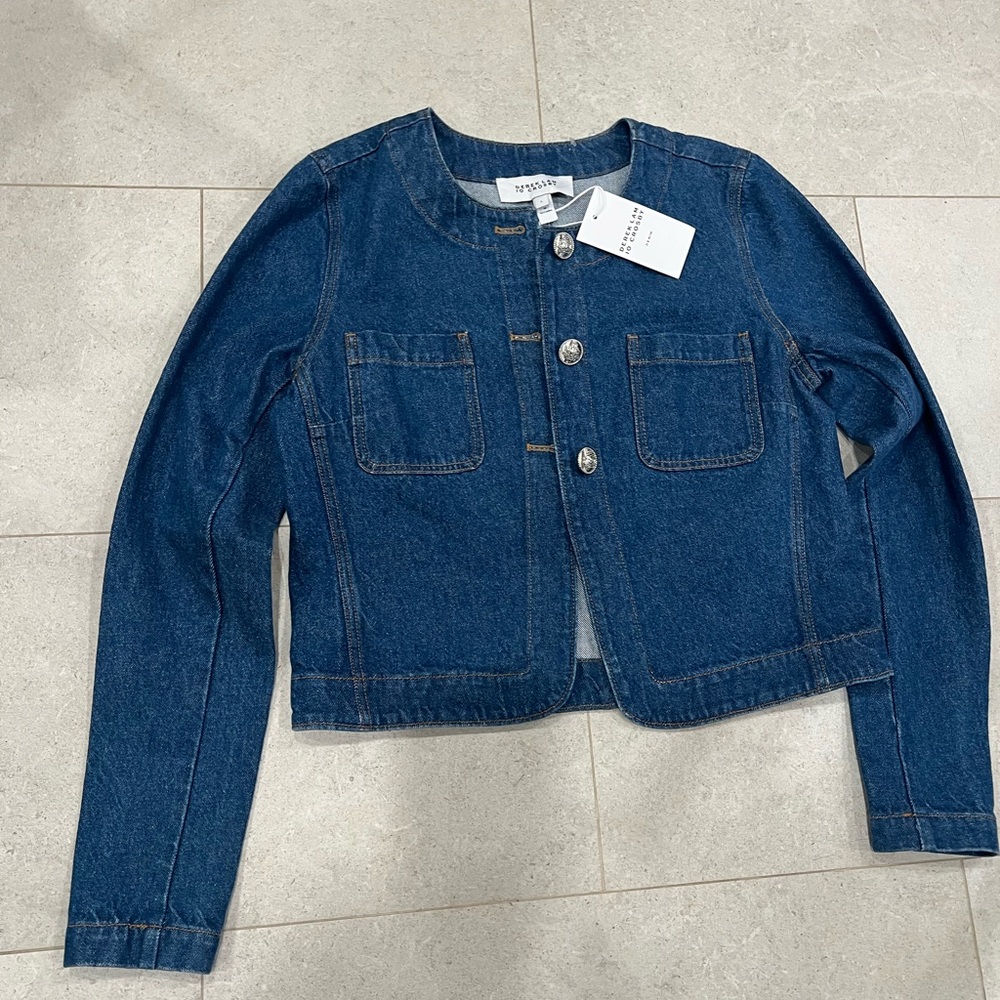 Derek Lam Denim Button Up Stylish Jacket